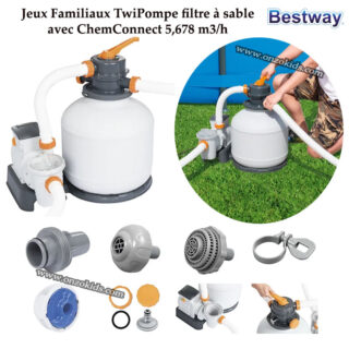 Pompe filtre à sable avec ChemConnect  5,678 m3/h | Bestway