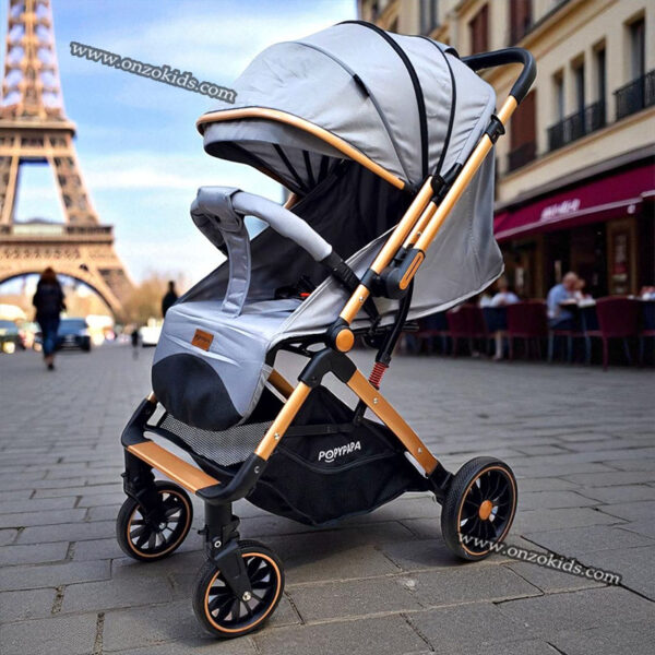 Poussette compacte valise réversible de luxe Vidalia Bronze - Popypapa