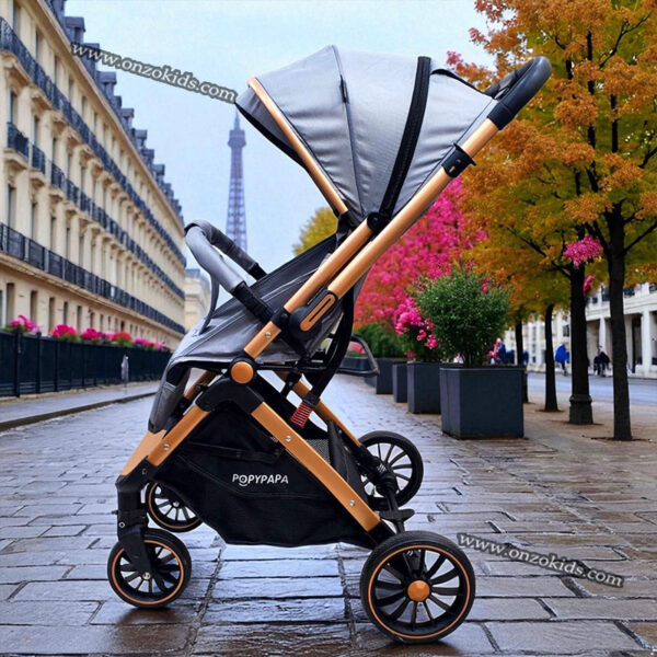 Poussette compacte valise réversible de luxe Vidalia Bronze - Popypapa – Image 4
