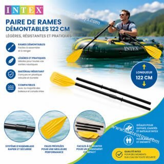 Paire de rames démontables 122cm- Intex