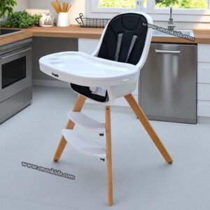 Chaise Haute Scandinave Reglable pour bebe 3en1 - Angelo - Black