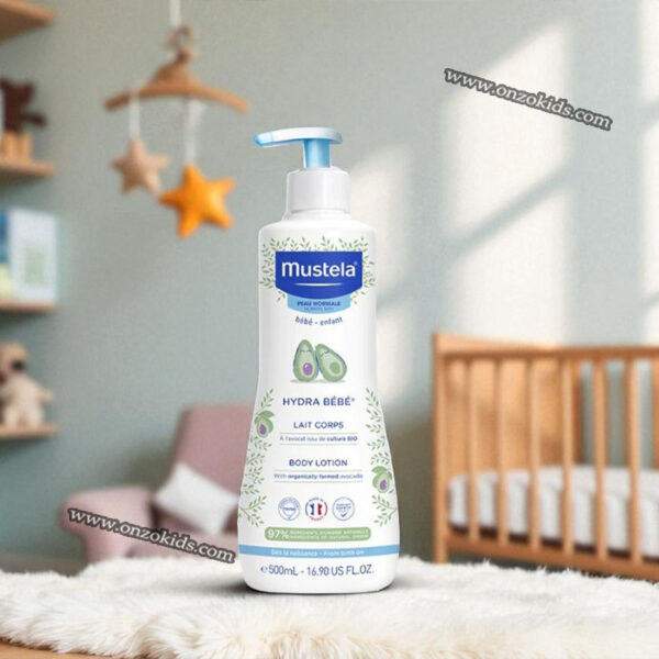 Lait corps hydra bébé à l'avocat 97% BIO - Mustela – Image 3
