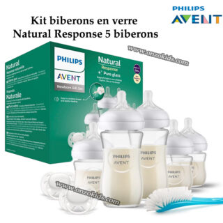 Kit biberons en verre Natural Response 5 biberons-Philips Avent