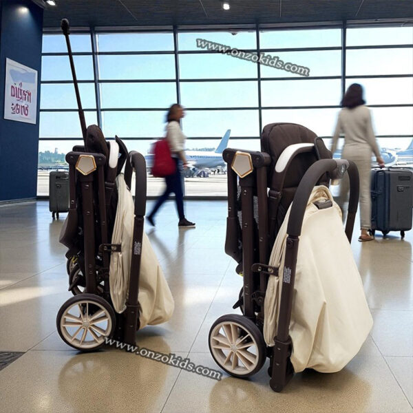 Poussette compacte réversible avec bras ajustable pour voyage-BaoBaohao – Image 7
