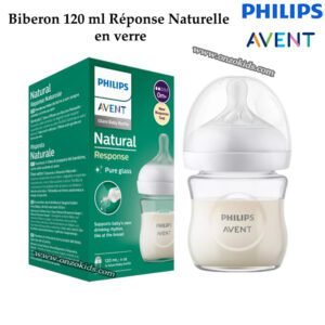 Biberon en verre Natural Response 120 ml - AVENT PHILIPS