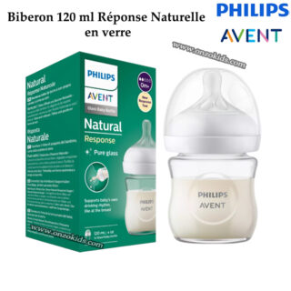 Biberon 120 ml Réponse Naturelle en verre - AVENT PHILIPS