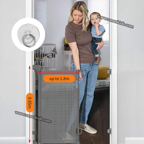 Barrière de sécurité rétractable pour bébé 140 Cm – Image 4