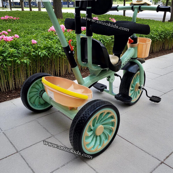 Poussette tricycle 3en1 de luxe pour enfant – Image 4