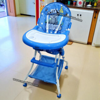 Chaise haute avec roues - Pingouin