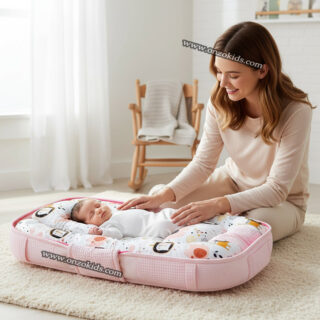Nid Bébé avec Coussin Pliable, Transportable