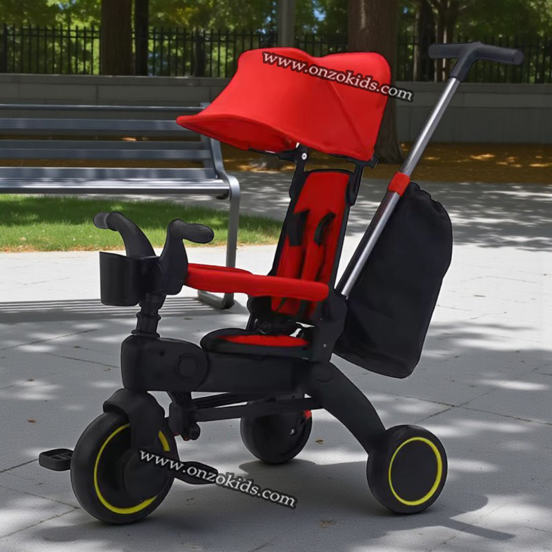 Poussette Tricycle compacte pliable avec Siege réversible – Image 5