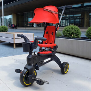 Poussette Tricycle compacte pliable avec Siege réversible