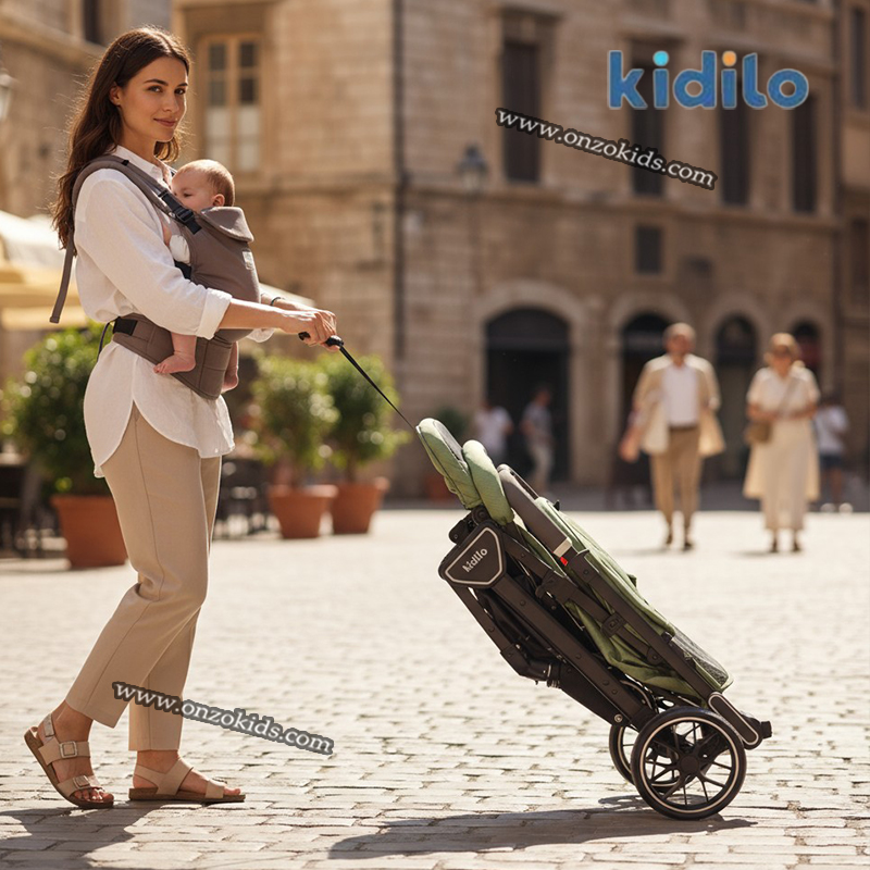 Poussette compacte valise réversible de luxe - Kidilo – Image 5