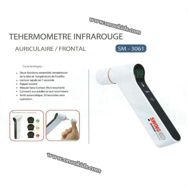 Thermomètre infrarouge Frontal et Auriculaire SWINGMED – Image 3