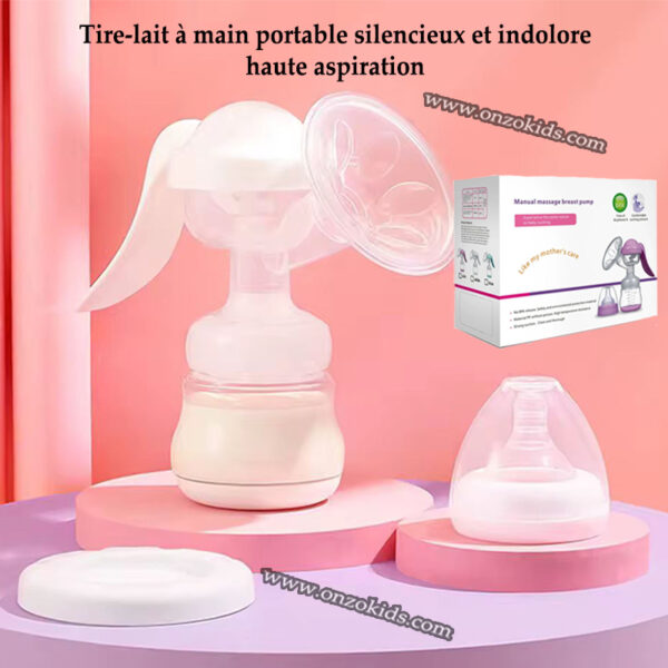 Tire-lait à main portable silencieux et indolore, haute aspiration