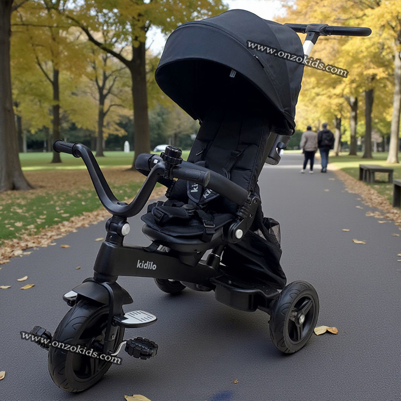 Poussette Tricycle évolutif 360 pour bébé  - kidilo – Image 8