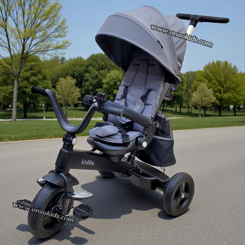 Poussette Tricycle évolutif 360 pour bébé  - kidilo – Image 9