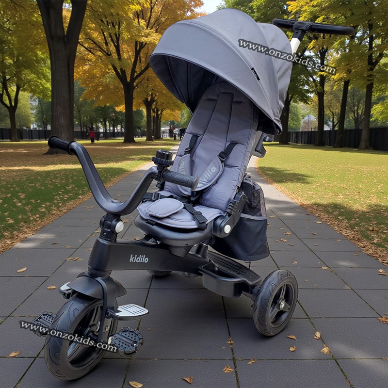 Poussette Tricycle évolutif 360 pour bébé  - kidilo – Image 6