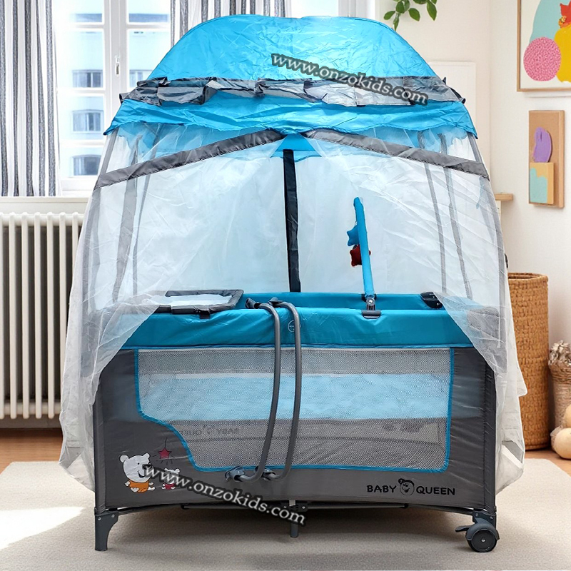 Lit parc avec tente balançoire-Queen – Image 8