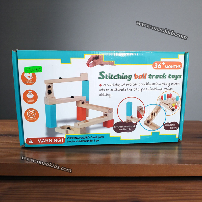 Jouet éducatif Circuit de billes en Bois – Image 5