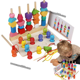 Peche a Cinq Séris de Piliers pour Enfants