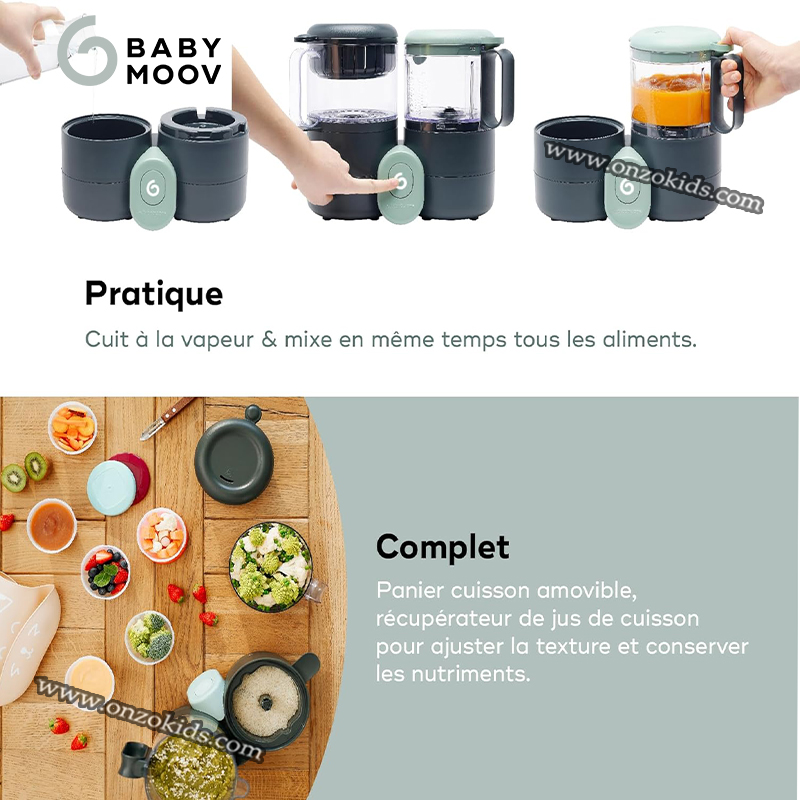 Nutribaby One, Cuiseur à vapeur Mixeur bébé 4en1 - BabyMoov – Image 6