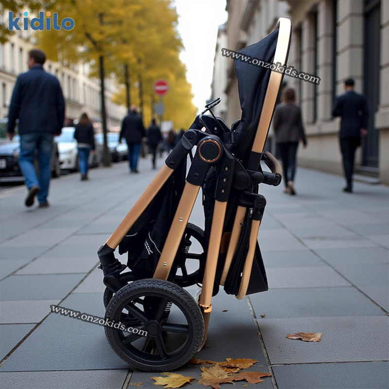 Poussette Landau de Luxe Réversible 4en1 – Kidilo – Image 11