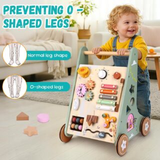 Trotteur Multifonctionnel en Bois pour Bébé - Baby Walker