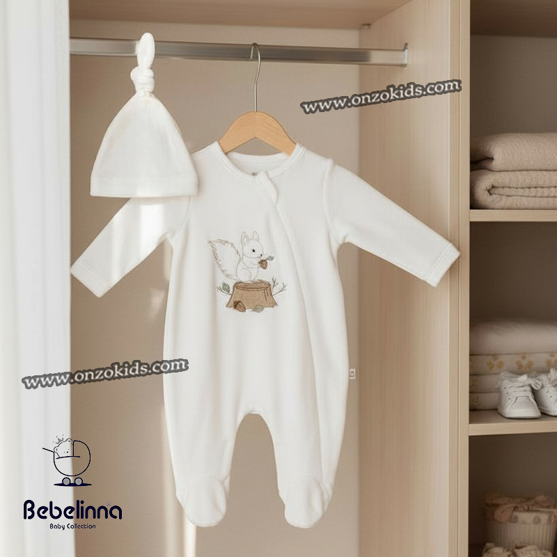 Grenouillère bébé Avec Bonnet écureuil – Image 3