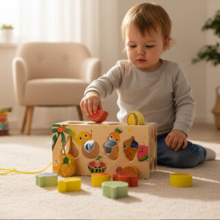 Jouet de Tri de Formes en Bois