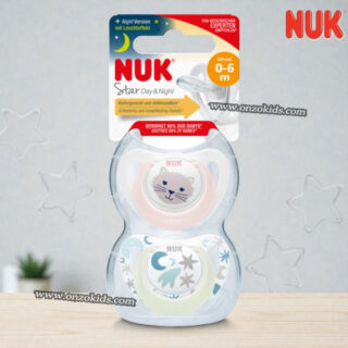 Sucettes NUK Starlight Day & Night 0-6 Mois