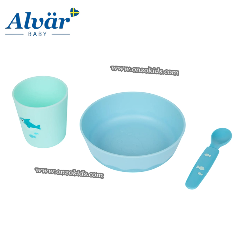 Set Repas Bébé Bol, Tasse et Cuillère 4m+ | Alvär BABY – Image 2