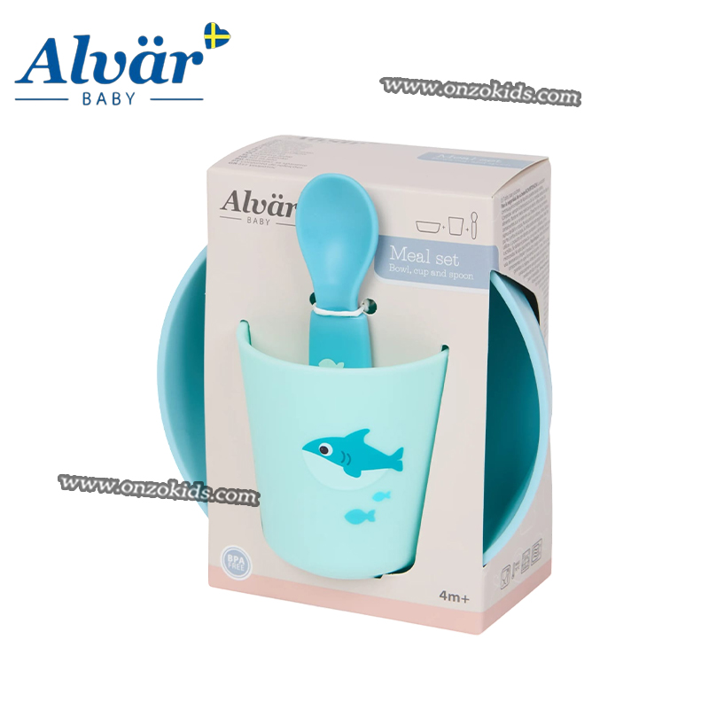 Set Repas Bébé Bol, Tasse et Cuillère 4m+ | Alvär BABY – Image 3