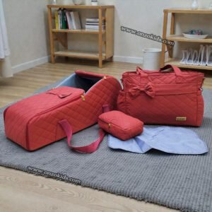 Landau porte bébé 4en1 - Deellt - Rouge