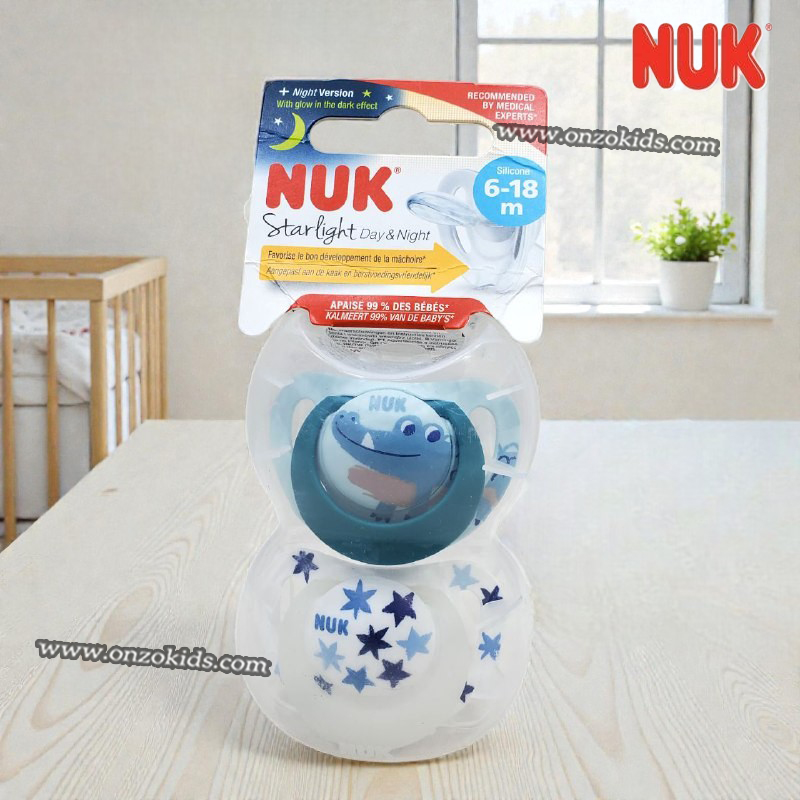 Sucettes NUK Starlight Day & Night 6-18 Mois – Image 2
