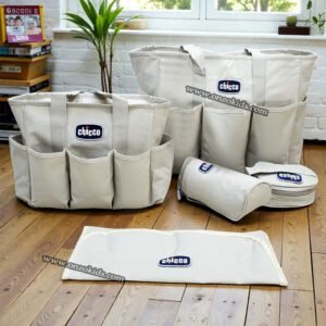 Sac à Maman 5 en 1 pour Bébé - Chicco - Gris Clair