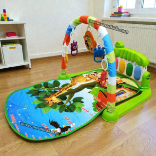 Tapis D’éveil Multifonction avec Arche de Jeux et Piano