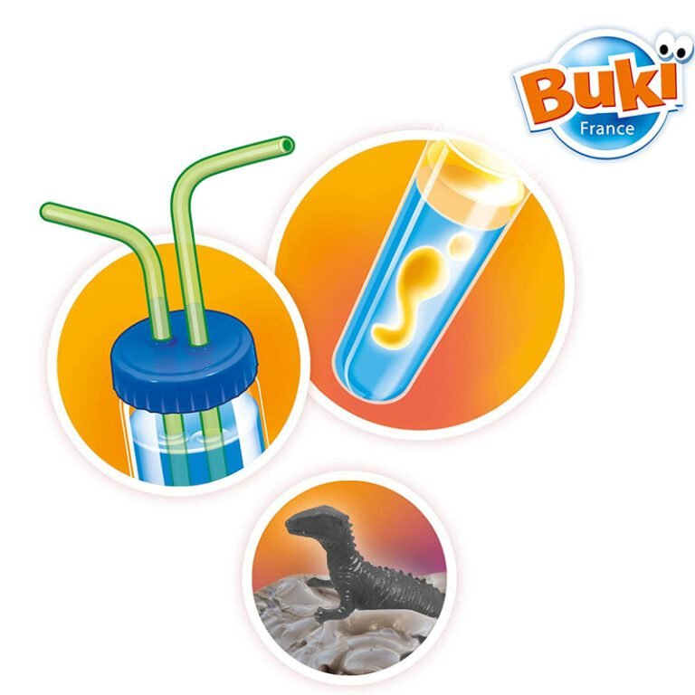 Buki - Coffret Volcans & Dinosaures - 15 Expériences Scientifiques Dès 8 Ans