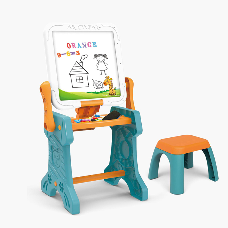 Table à dessin multifonctionnelle 2en1 avec grands blocs de construction – Image 3