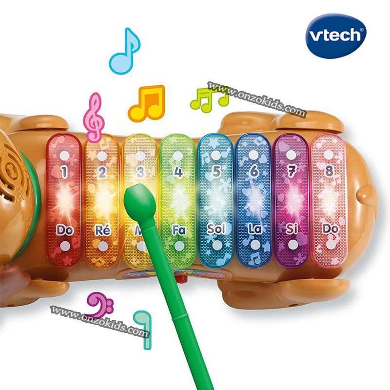 Le Chien Interactif Elton, Mon Rouli Xylophone - Vtech – Image 3