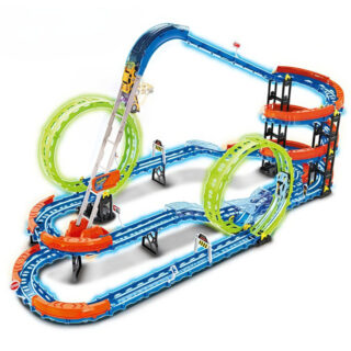 Circuit de course extrême avec échelle pour enfants