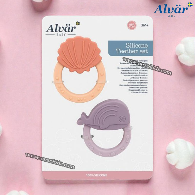 Lot de 2 Anneaux de dentition 3M+ - Alvär