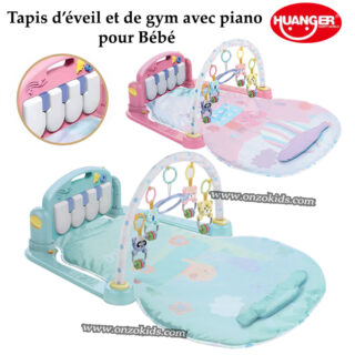 Tapis d'éveil et de gym avec piano pour Bébé