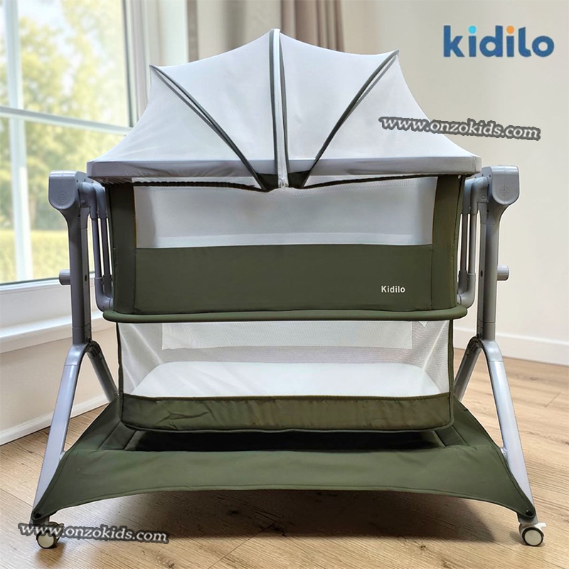 Berceau Cododo Électrique Avec Bluetooth Et Télécommande Réglable à Deux Niveaux– Kidilo – Image 4