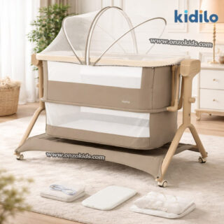 Berceau Cododo Électrique Avec Bluetooth Et Télécommande Réglable à Deux Niveaux– Kidilo