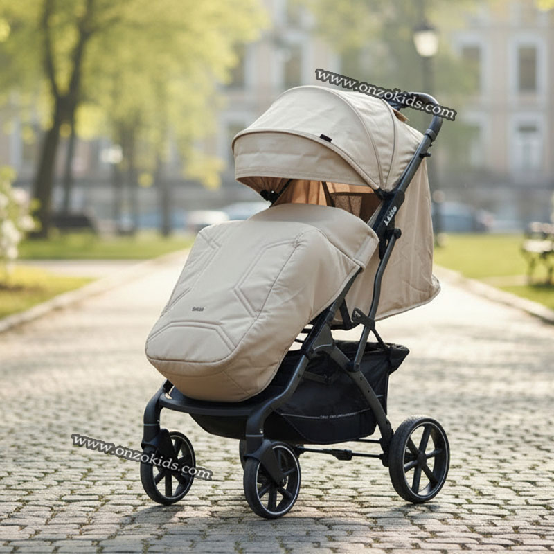 Poussette compacte valise avec Cache Pied de luxe - Kidilo