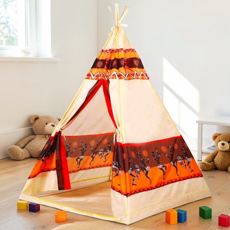 Tente tipi idéale pour intérieur et extérieur pour enfant – Image 3