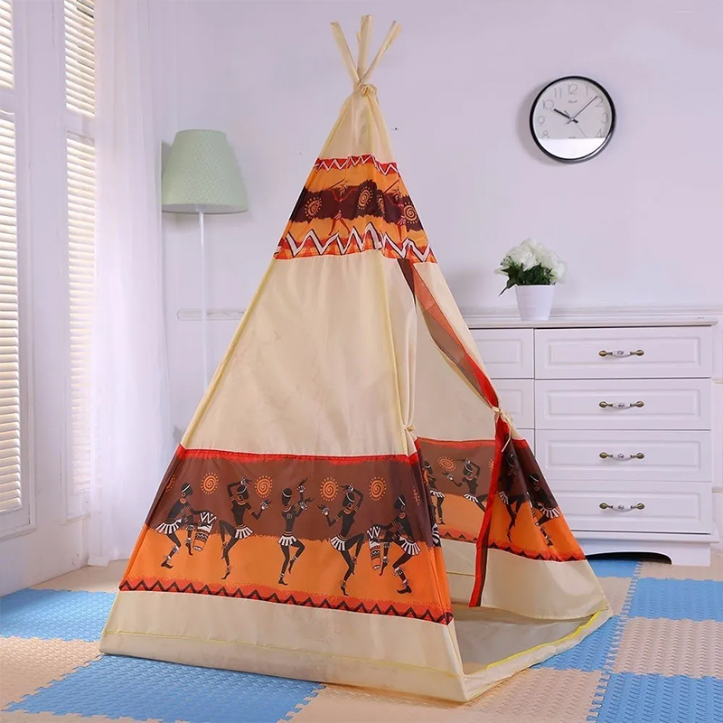 Tente tipi idéale pour intérieur et extérieur pour enfant – Image 2
