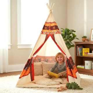 Tente tipi idéale pour intérieur et extérieur pour enfant