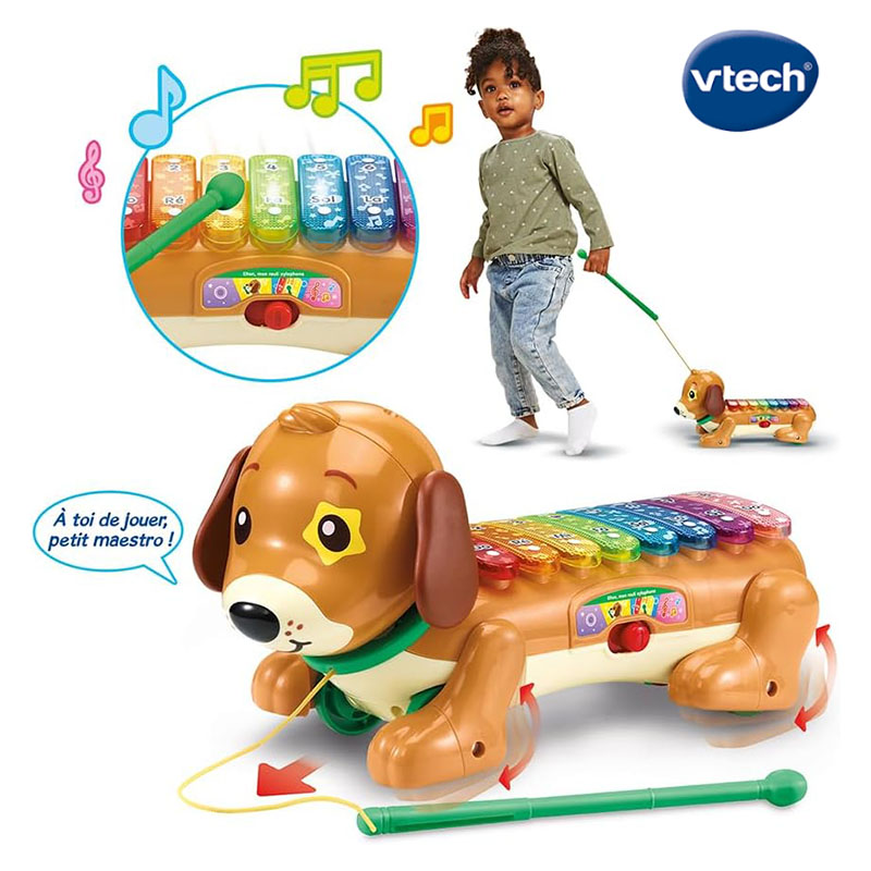 Le Chien Interactif Elton, Mon Rouli Xylophone - Vtech – Image 2